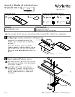 Workrite Ergonomics Metro 6 Assembly/Installation Instructions предпросмотр