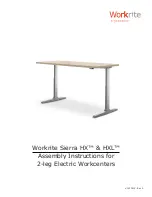 Preview for 1 page of Workrite Ergonomics Sierra HX Assembly Instructions Manual