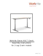 Workrite Ergonomics Sierra HXL Crank Assembly Instructions Manual preview