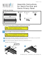 Preview for 1 page of Workrite Ergonomics Sierra Privacy Panel Assembly Instructions