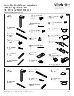 Preview for 1 page of Workrite Ergonomics Sierra SEHX5472-4272EOC Series Assembly/Installation Instructions