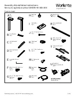 Workrite Ergonomics Sierra SEHX78-90 Series Assembly/Installation Instructions preview