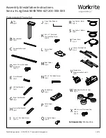 Preview for 1 page of Workrite Ergonomics Sierra SEHX7890-4272OC Series Assembly/Installation Instructions