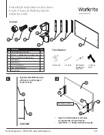 Preview for 1 page of Workrite Ergonomics SM-ACR Series Assembly/Installation Instructions