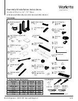 Workrite Ergonomics ST2E-5472-4272EOC Series Assembly/Installation Instructions preview