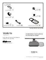 Preview for 1 page of Workrite Ergonomics Workrite Glide Installation Instructions