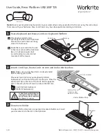 Workrite UB2100FT25 User Manual preview