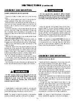 Preview for 16 page of Worksaver 614HC Owner'S/Operator'S Manual