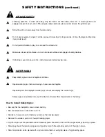 Preview for 14 page of Worksaver SG-26A Owner'S Operation Manual