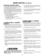 Preview for 27 page of Worksaver SG-26A Owner'S Operation Manual