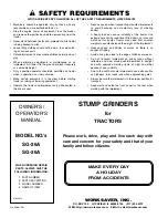 Preview for 42 page of Worksaver SG-26A Owner'S Operation Manual