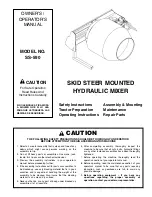 Worksaver SS-590 Owner'S/Operator'S Manual preview