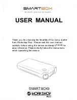 Preview for 1 page of Workshop Plus SmartBox 9 User Manual