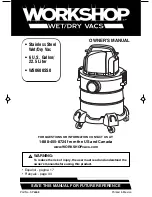 Workshop WS0600SS Owner'S Manual preview