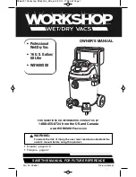 Workshop WS1600SS0 Owner'S Manual preview