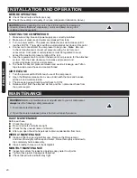 Preview for 20 page of Worksite 68125156 Operator'S Manual