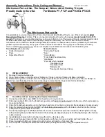 Preview for 1 page of Worksman Port-o-trike PT User Manual