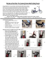 Worksman PORTOTRIKE PT, PORTOTRIKE PT2F, PORTOTRIKE PTCB, PORTOTRIKE PT2CB, PORTOTRIKE PT3CB Owner'S Manual preview