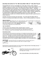 Preview for 5 page of Worksman Stretch Mover M2620-CB-STR Assembly Instructions And Parts List