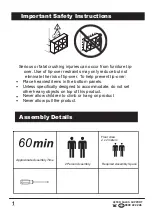 Preview for 2 page of Workspace Moda 12 Cube cubby Instruction Manual