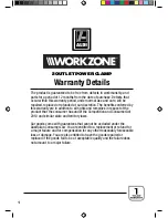 Предварительный просмотр 2 страницы Workzone DY114001 Manual