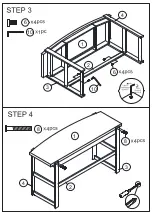 Предварительный просмотр 4 страницы Workzone ELITEDESK1400 Assembly & Instruction Manual