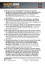 Preview for 11 page of Workzone Titanium+ AG36 Instruction Manual