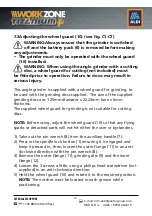 Preview for 19 page of Workzone Titanium+ AG36 Instruction Manual