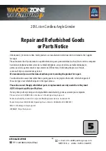 Preview for 32 page of Workzone Titanium+ AG36 Instruction Manual