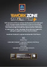 Preview for 36 page of Workzone Titanium+ AG36 Instruction Manual