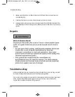 Preview for 30 page of Workzone WB 20 User Manual