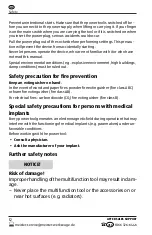 Preview for 12 page of Workzone WMW 300-1 User Manual