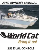 World Cat 255 DUAL CONSOLE 2015 Owner'S Manual preview