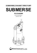 Preview for 1 page of World Chemical SUBMERSE YD-25A6GWN Instruction Manual