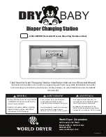 Предварительный просмотр 1 страницы World Dryer DryBaby ABC-300HSR Installation Instructions Manual