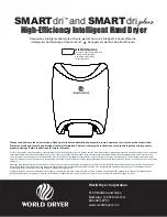 World Dryer SMARTdri K48 Series Instructions Manual preview