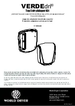 World Dryer VERDEdri 17-10504K Manual preview
