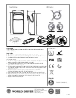 Предварительный просмотр 2 страницы World Dryer VMax V2 Manual