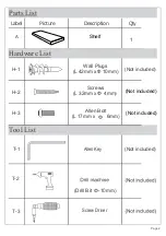 Предварительный просмотр 2 страницы World Market 48" BARN WOOD SHELF 542854 Assembly Instructions