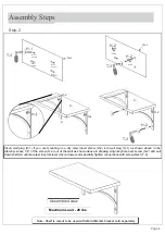 Предварительный просмотр 4 страницы World Market 48" BARN WOOD SHELF 542854 Assembly Instructions