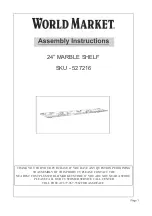 Preview for 1 page of World Market 527216 Assembly Instructions