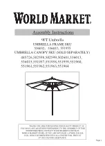 World Market 536032 Assembly Instructions предпросмотр