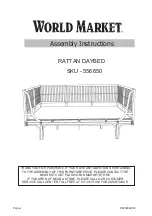 Preview for 1 page of World Market 556650 Assembly Instructions Manual