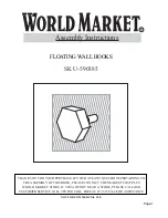 Preview for 1 page of World Market 590385 Assembly Instructions