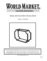 World Market 590396 Assembly Instructions preview