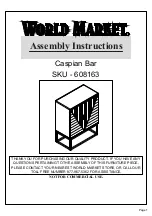 World Market 608163 Assembly Instructions Manual preview