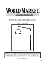 World Market BRYCE 596885 Assembly Instructions preview