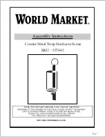 Предварительный просмотр 1 страницы World Market Connor 557442 Assembly Instructions