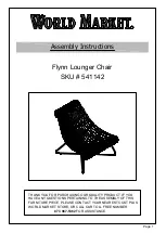 World Market Flynn 541142 Assembly Instructions Manual предпросмотр