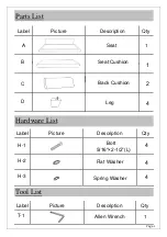 Preview for 2 page of World Market HARTLEY 535790 Assembly Instructions Manual